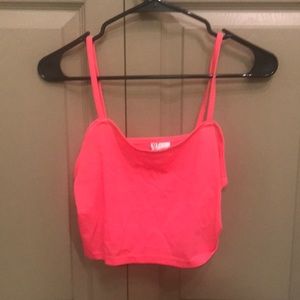 Hot pink crop top